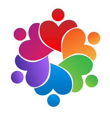 Logo çalışması kalp şekli