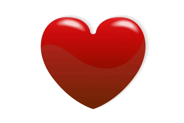 Logo Beau Coeur Amour Pour Saint Valentin Icône Vecteur Image — Image vectorielle