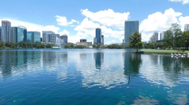 Eola Gölü Parkı Orlando Kasabası, Florida ABD Resim Arkaplanı