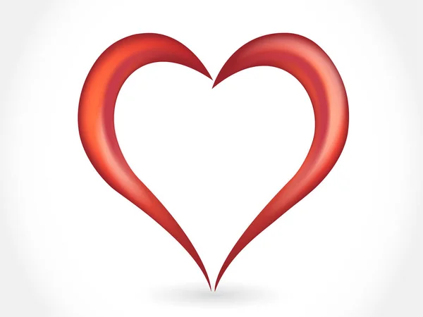 Amor Coração Valentines Brilhante Símbolo Ícone Logotipo Vetor Imagem Gráfico — Vetor de Stock