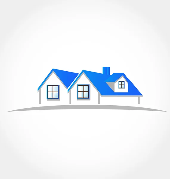 Immobilien Häuser Logo — Stockvektor