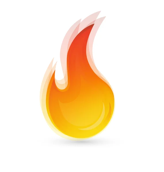 Пожежне полум'я концепція логотипу eps10 — стоковий вектор