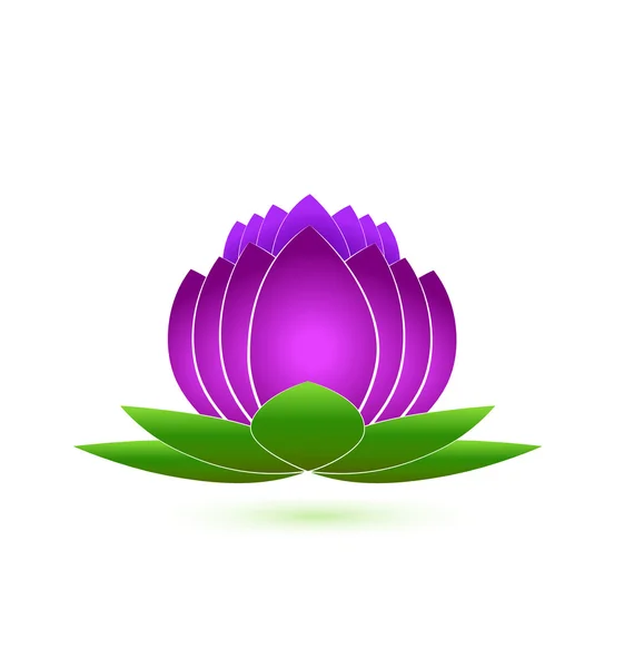 Lotus çiçeği logosu — Stok Vektör