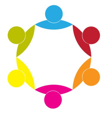 Logo iş ortaklığı sendika simge kavramı