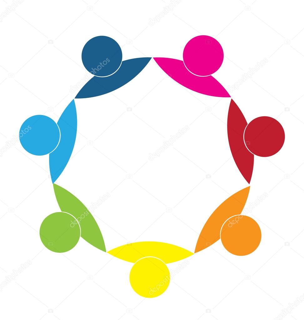 Logo business partnership union icon concept
