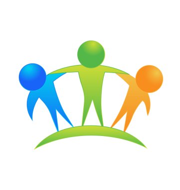 Ekip çalışması başarı iş logo vektör