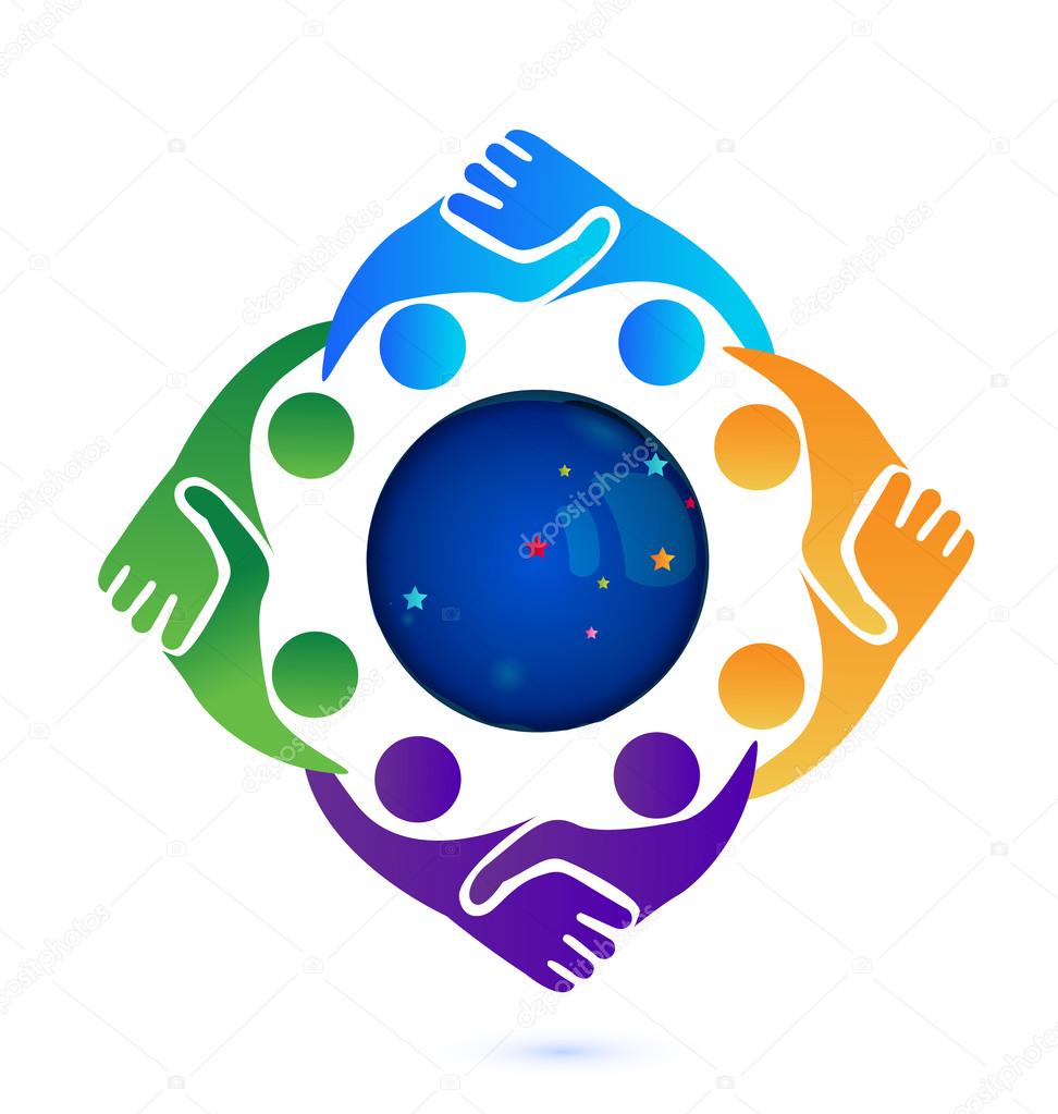 Handshake people in business logo
