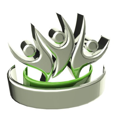 Logo çalışması 3d insanlar simge
