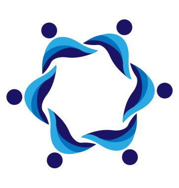 Takım çalışması iş insanlar logo vektör united