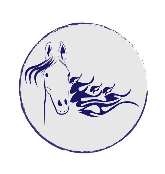 Horse logo vector — Stock Vector