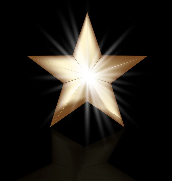 Estrella de oro — Vector de stock