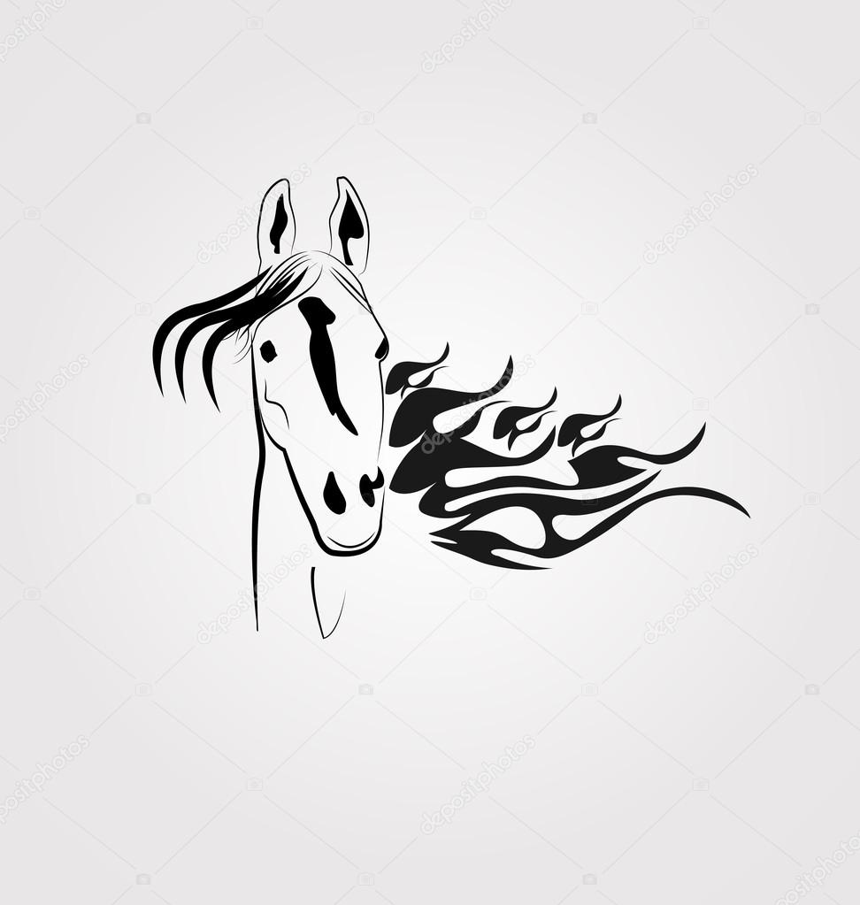 Horse logo vector