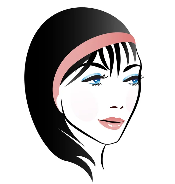 Vrouw mode vector logo — Stockvector