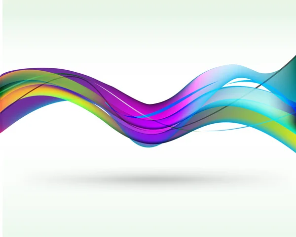 Wavy background template — Stock Vector