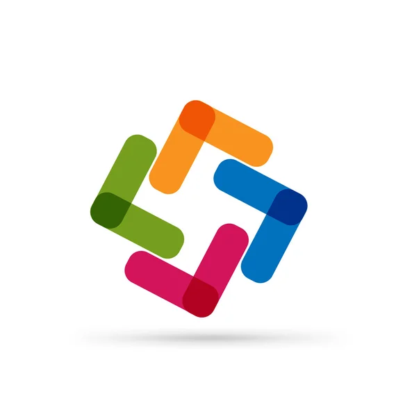 Logo absztrakt névjegykártya — Stock Vector