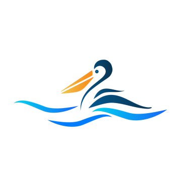 Pelikan kuş logosu