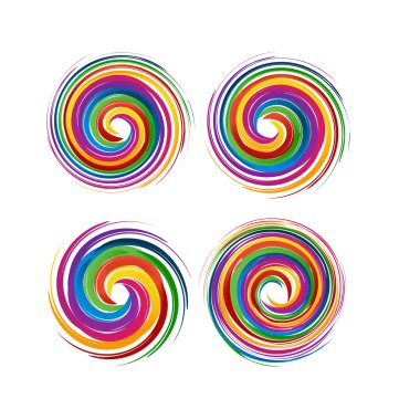 Sarmal dalgalar logo kümesi