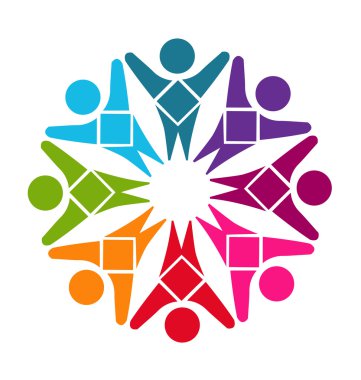 Logo çalışması çeşitlilik insanlar