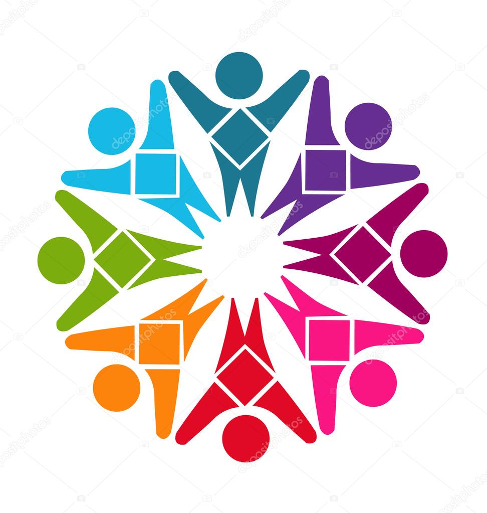 Logo teamwork diversity people Stock Vector by ??Glopphy 82856452