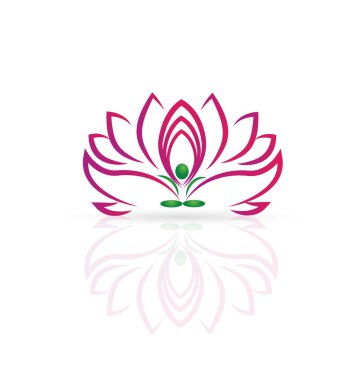 Logo yoga lotus çiçeği