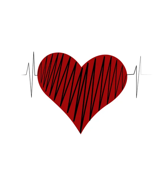 Καρδιά του λογότυπου αγάπη — Διανυσματικό Αρχείο