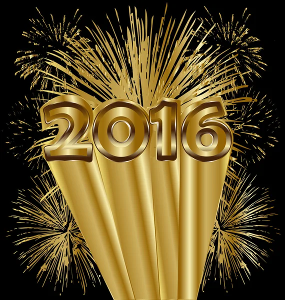 2016 happy new year — Stock Vector