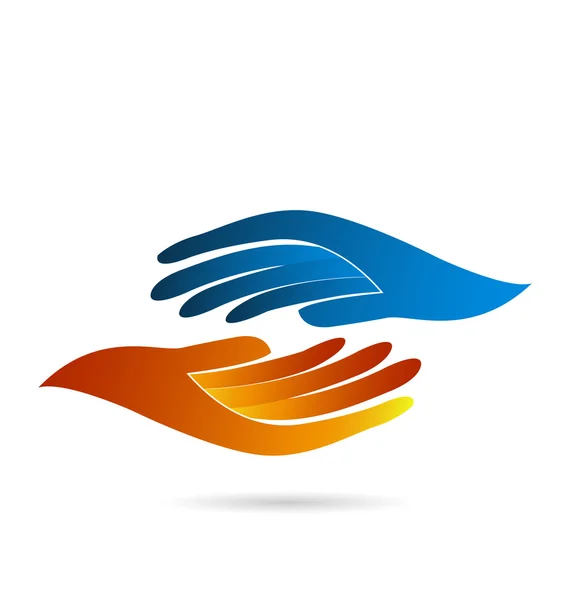 Logo handshaking vector — Stockvector