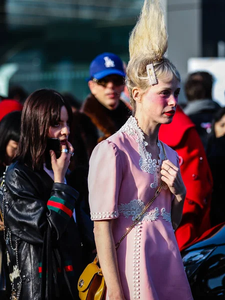 Milan Italiensk Februar 2019 Petite Meller Gaten Milano – stockfoto