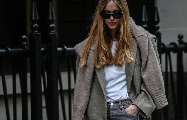 Londen Februari 2019 Pernille Teisbaek Straat Londen — Stockfoto