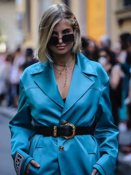 Milan Italien Juni 2019 Xenia Van Der Woodsen Gatan Milano — Stockfoto