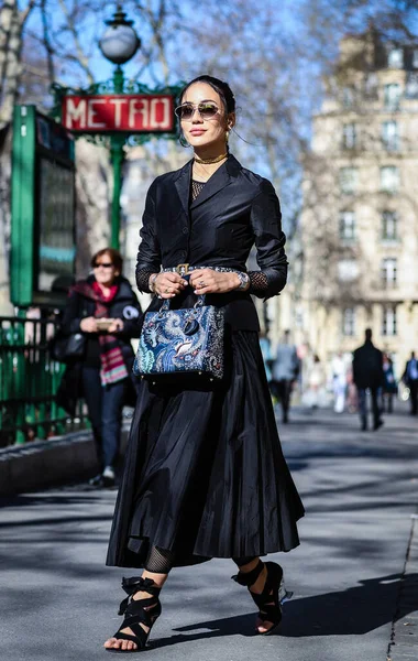 Paris França Fevereiro 2019 Tamara Kalinic Rua Paris — Fotografia de Stock