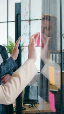 Yaratıcılık ve ortaklık kavramı, 30 'lu yaşlarda, cam duvarın yanında, yapışkan notlarla birlikte yeni fikirler üzerinde kafa yoran çekici, yetenekli ve yaratıcı insanların yeni fikirler ürettiği bir kavram.