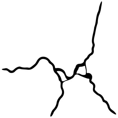 Kintsugi esprisi. Deprem ve zemin çatlakları, delik etkisi, Craquelure ve hasarlı doku. Vektör illüstrasyonları kintsugi dekorasyonları, deprem, kaza, yıkım konularında kullanılabilir.