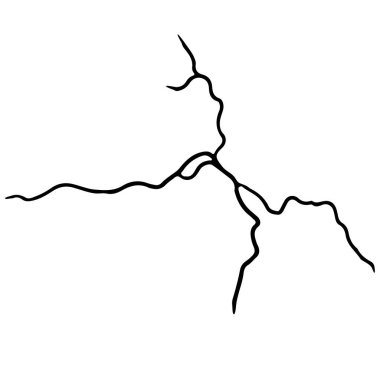 Kintsugi esprisi. Deprem ve zemin çatlakları, delik etkisi, Craquelure ve hasarlı doku. Vektör illüstrasyonları kintsugi dekorasyonları, deprem, kaza, yıkım konularında kullanılabilir.