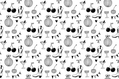 Yumuşak bir pastel tasarım çizmeleri, papatyaları ve yıldızları birleştirir..