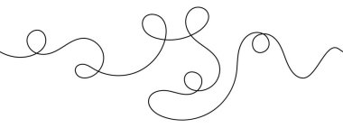 Yumuşak kıvrımlı soyut döngü çizgisi