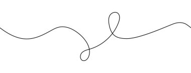 Kıvrık kıvrımlı soyut çizgi