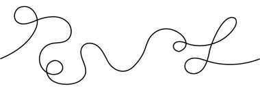 En küçük karalama eğrisi basit çizgi