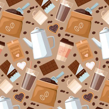 Kahve arkaplanı. Vektör