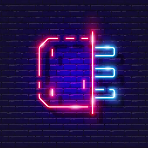 Door Lock Neon Icon Vector Illustration Design Repair Tool Glowing — 图库矢量图片