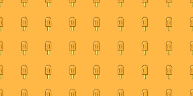 Dondurma izi yok. Tasarım için vektör dondurma arka planı. Yaz tatlısı konsepti