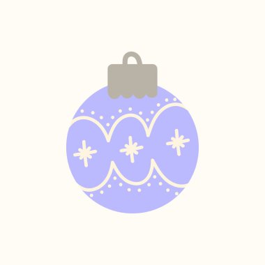 Christmas ornament balls Vector isolated illustration. Perfect for greeting cards, wrapping paper, seasonal design.