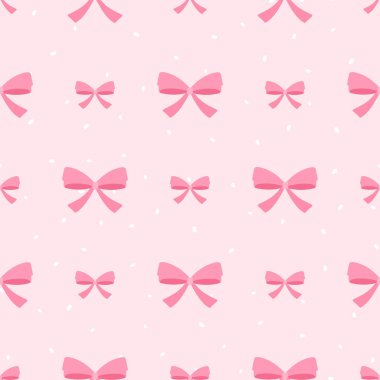 Garip yay vektörü kusursuz desen. Hediye paketleme, kırtasiye, tekstil, markalaşma ve düğün baskısı projeleri için arka plan.