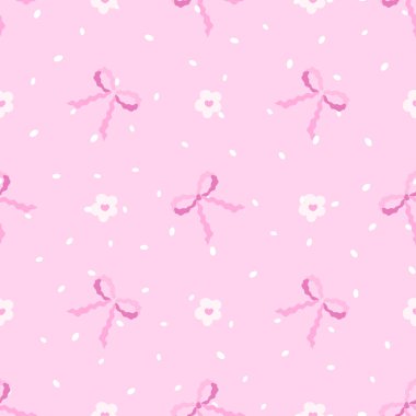 Çiçek vektörsüz desenli tuhaf bir yay. Hediye paketleme, kırtasiye, tekstil, markalaşma ve düğün baskısı projeleri için arka plan.