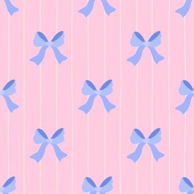 Garip yay vektörü kusursuz desen. Hediye paketleme, kırtasiye, tekstil, markalaşma ve düğün baskısı projeleri için arka plan.