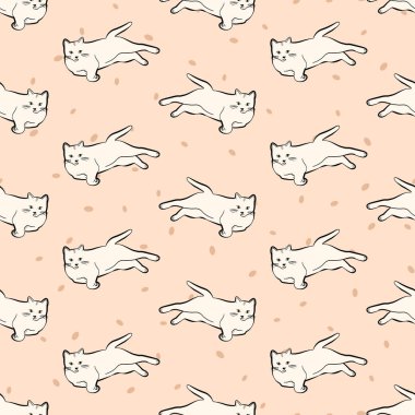 Sevimli kedi kusursuz poz veriyor. Kırtasiye, kumaş, ambalaj ve evcil hayvan temalı tasarımlar için ideal.