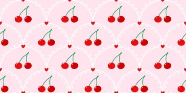 Tatlı kırmızı böğürtlen, çiçekler ve yumuşak kalp aksanıyla kusursuz kirazsız gingham deseni. Piknik masaları, bebek ürünleri ve tatlı yaz baskıları için tasarlandı..