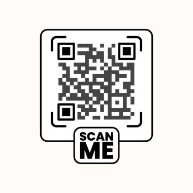 Mobil tarama ve akıllı aygıtlar için tasarlanmış QR kod sembolünü tara. Mağaza promosyonları, uygulama ekranları ve web tabanlı ödeme grafikleri için mükemmel.