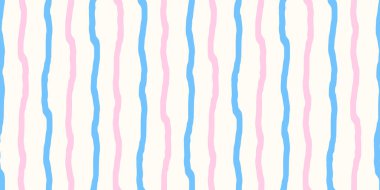 Çizgisiz masa örtüsü için desenli bebek çizgileri olan çizgili suluboya dalgalar. Beyaz gingham ekose kumaş için mavi sevgililer günü kartı olan pembe kumaş dama tahtası. Çizgili şirin arkaplan çizgisi.