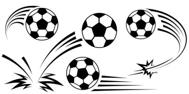 Soccer ball football icon, World cup 2026 graphic in an isolated set, designed with ball in motion